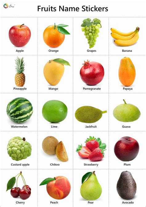 fruits images and names|single fruits images with names.